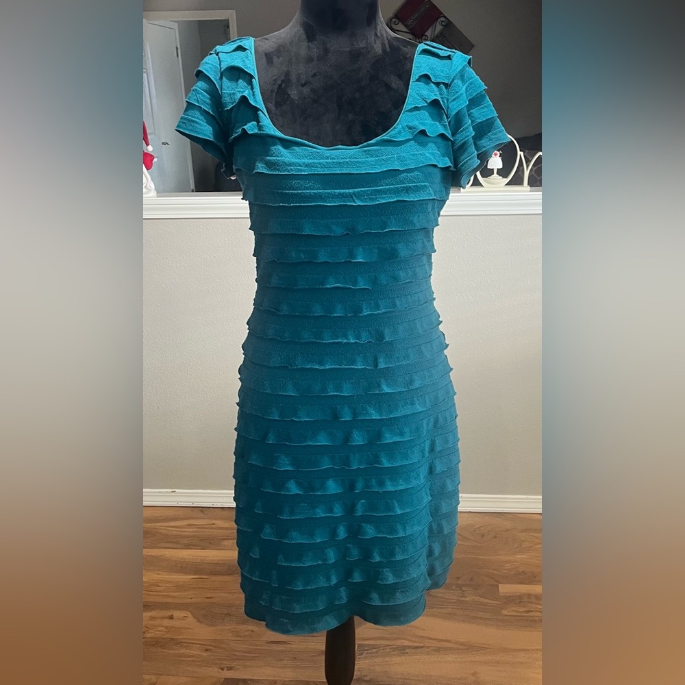 Nice mid length dress with built-in slip Size Large BRAND STUDIO M